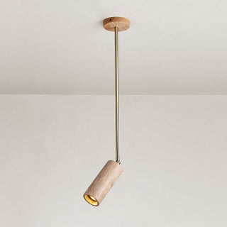 Syraeia Lampe de Plafond en Bois et Travertin Moderne Minimaliste