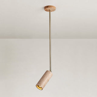 Syraeia Lampe de Plafond en Bois et Travertin Moderne Minimaliste