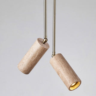Syraeia Lampe de Plafond en Bois et Travertin Moderne Minimaliste
