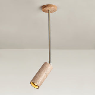 Syraeia Lampe de Plafond en Bois et Travertin Moderne Minimaliste