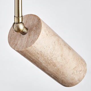 Syraeia Lampe de Plafond en Bois et Travertin Moderne Minimaliste