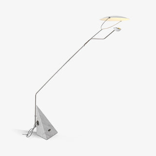 Olvenel Sculptural Chrome Marble Floor Lamp-Neutral Decor