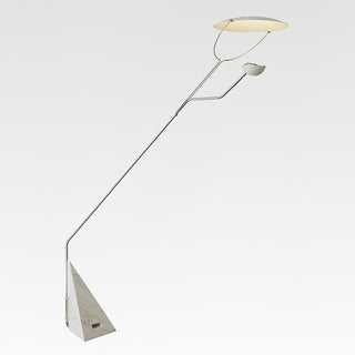 Olvenel Sculptural Chrome Marble Floor Lamp-Neutral Decor