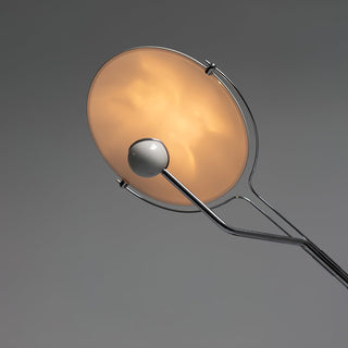 Olvenel Sculptural Chrome Marble Floor Lamp-Neutral Decor