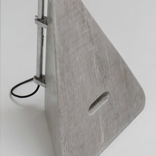 Olvenel Sculptural Chrome Marble Floor Lamp-Neutral Decor