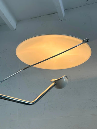 Olvenel Sculptural Chrome Marble Floor Lamp-Neutral Decor