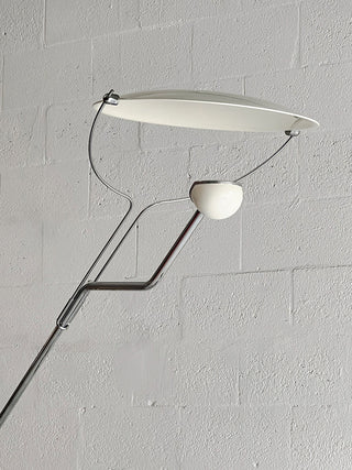 Olvenel Sculptural Chrome Marble Floor Lamp-Neutral Decor