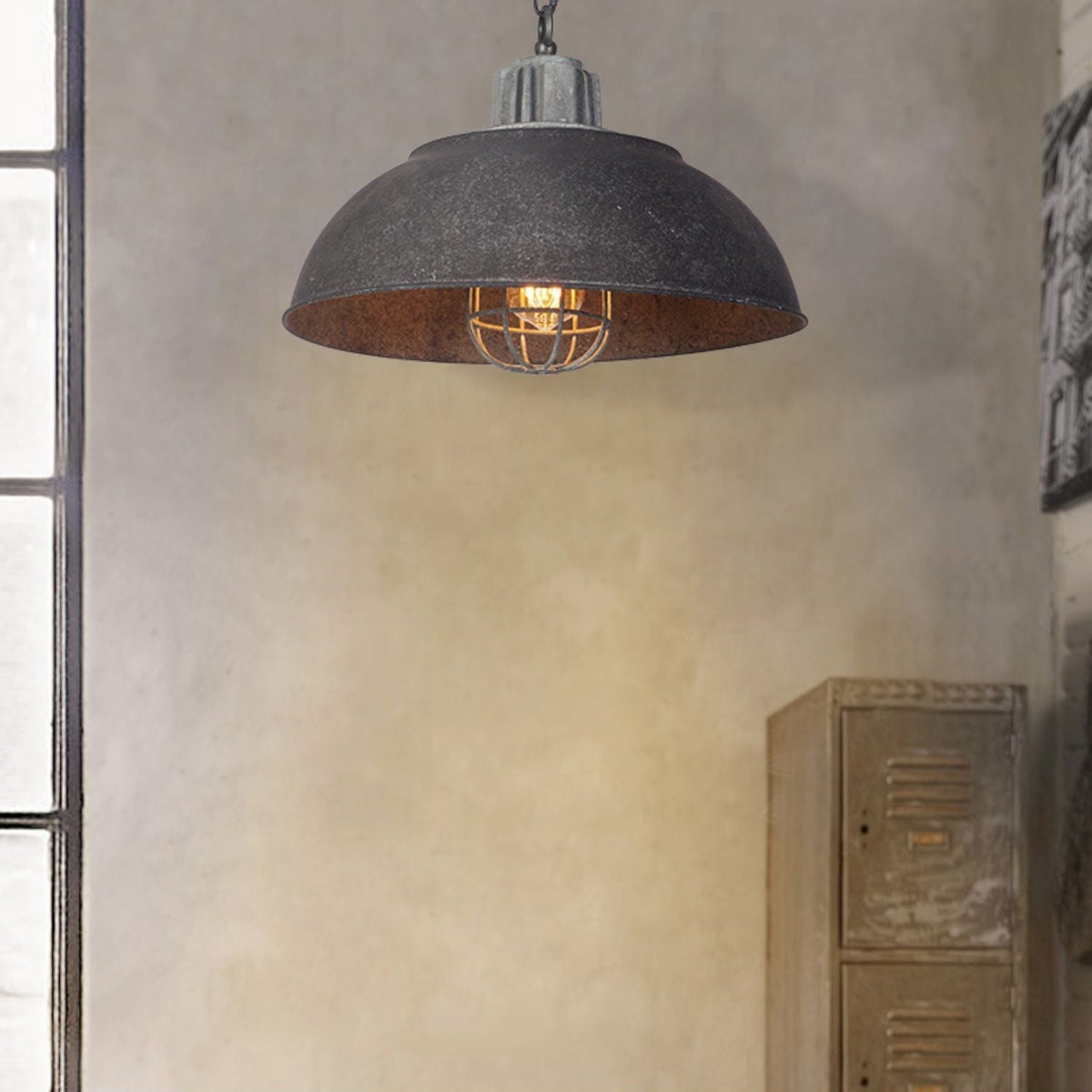 Mydorila Suspension Métallique Industrielle Vintage