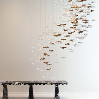 Vecarisra Suspension Lampes Art Verre Tidal Luxe