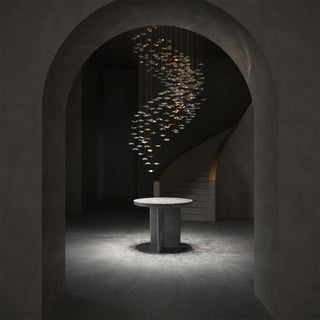 Nephele Lustre Feuille en Cristal