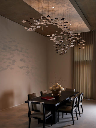 Vecarisra Suspension Lampes Art Verre Tidal Luxe