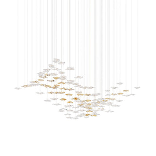 Vecarisra Suspension Lampes Art Verre Tidal Luxe
