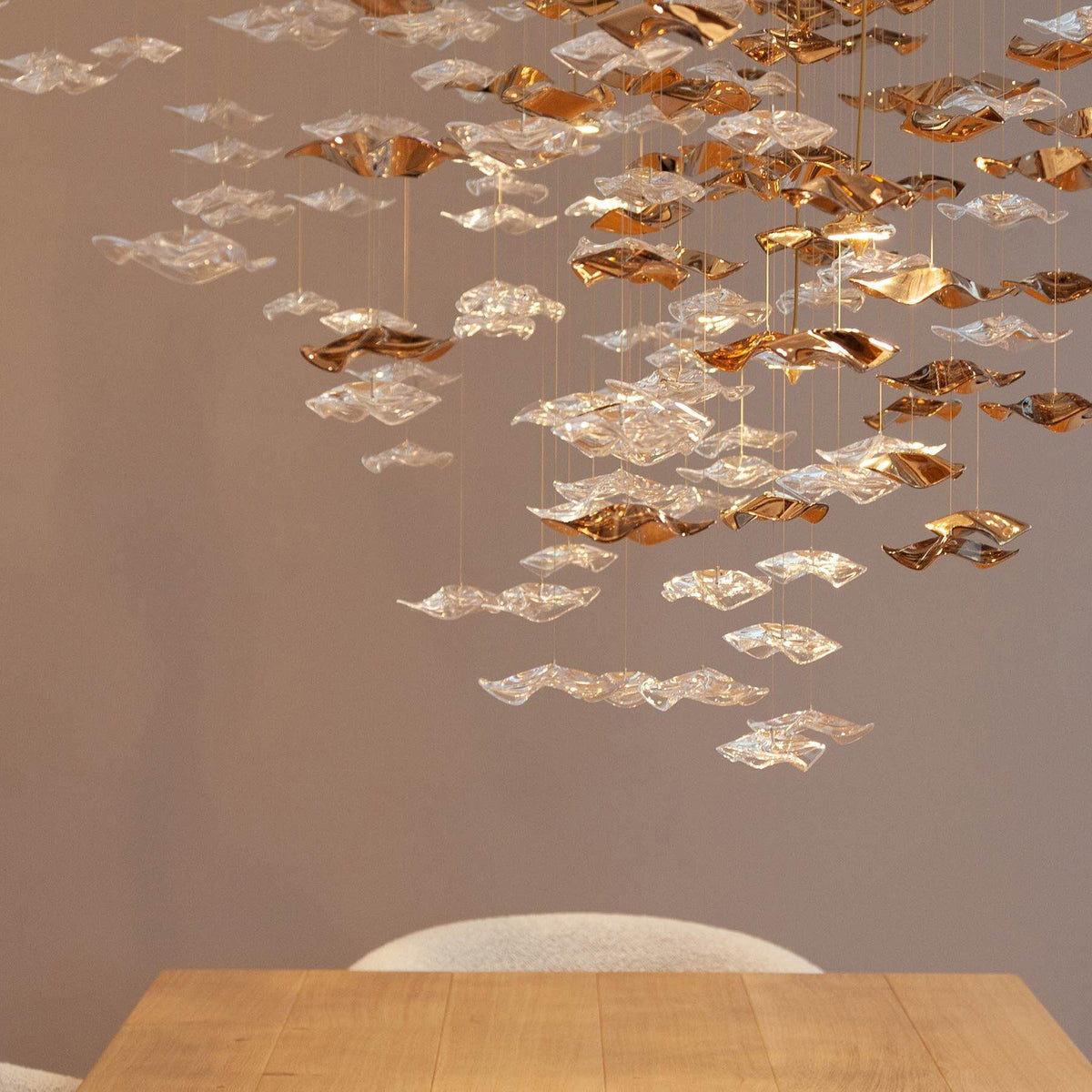 Cezorisra Lustre Linéaire en Laiton de Luxe