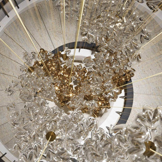 Vecarisra Suspension Lampes Art Verre Tidal Luxe