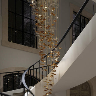 Vecarisra Suspension Lampes Art Verre Tidal Luxe