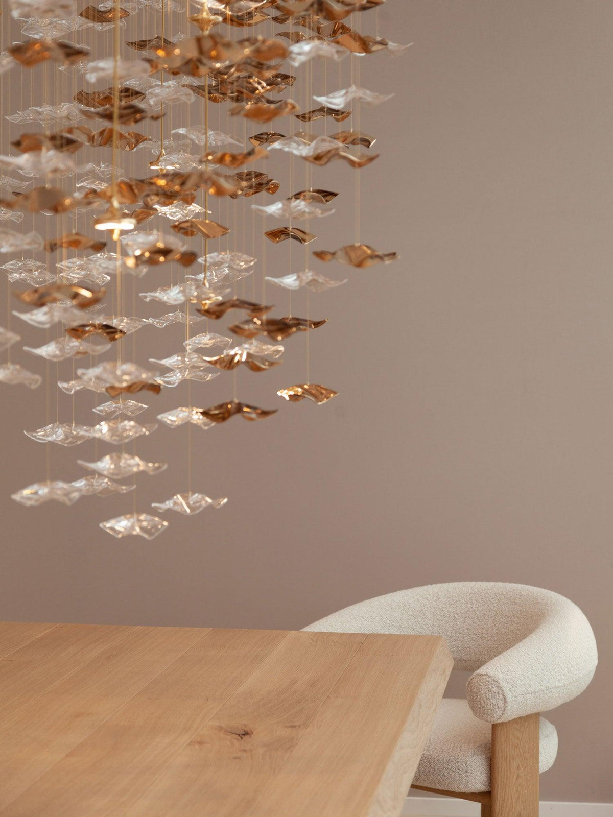 Tavene Suspension Lampes Art Verre Tidal Luxe