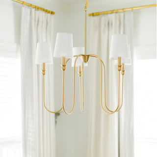 Evraeel Lustre en Métal et Tissu Moderne Minimaliste