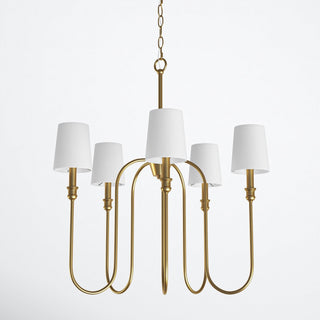 Evraeel Lustre en Métal et Tissu Moderne Minimaliste