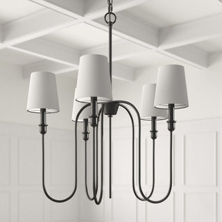 Evraeel Lustre en Métal et Tissu Moderne Minimaliste
