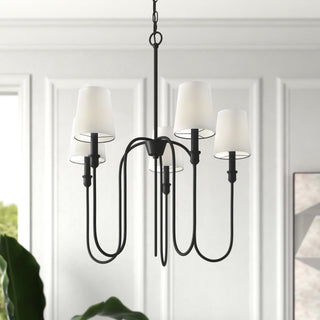 Evraeel Lustre en Métal et Tissu Moderne Minimaliste