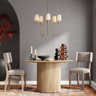 Evraeel Lustre en Métal et Tissu Moderne Minimaliste