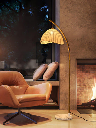 Liveno Lampadaire Minimaliste en Marbre