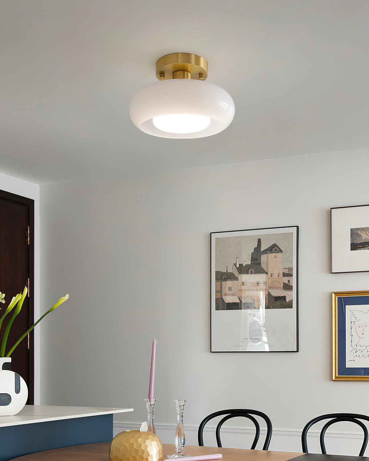 Aveline Glass Ceiling Light-Neutral Decor