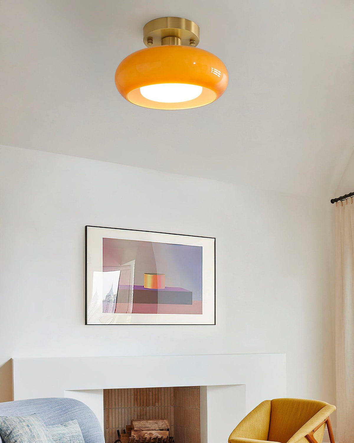 Aveline Glass Ceiling Light-Neutral Decor