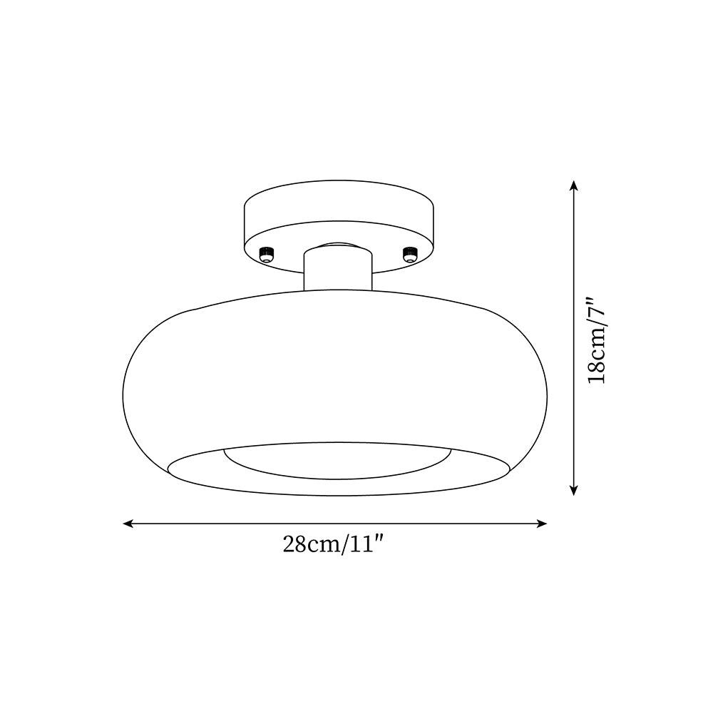 Aveline Glass Ceiling Light-Neutral Decor