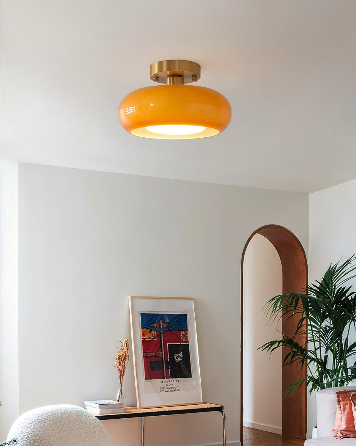 Aveline Glass Ceiling Light-Neutral Decor