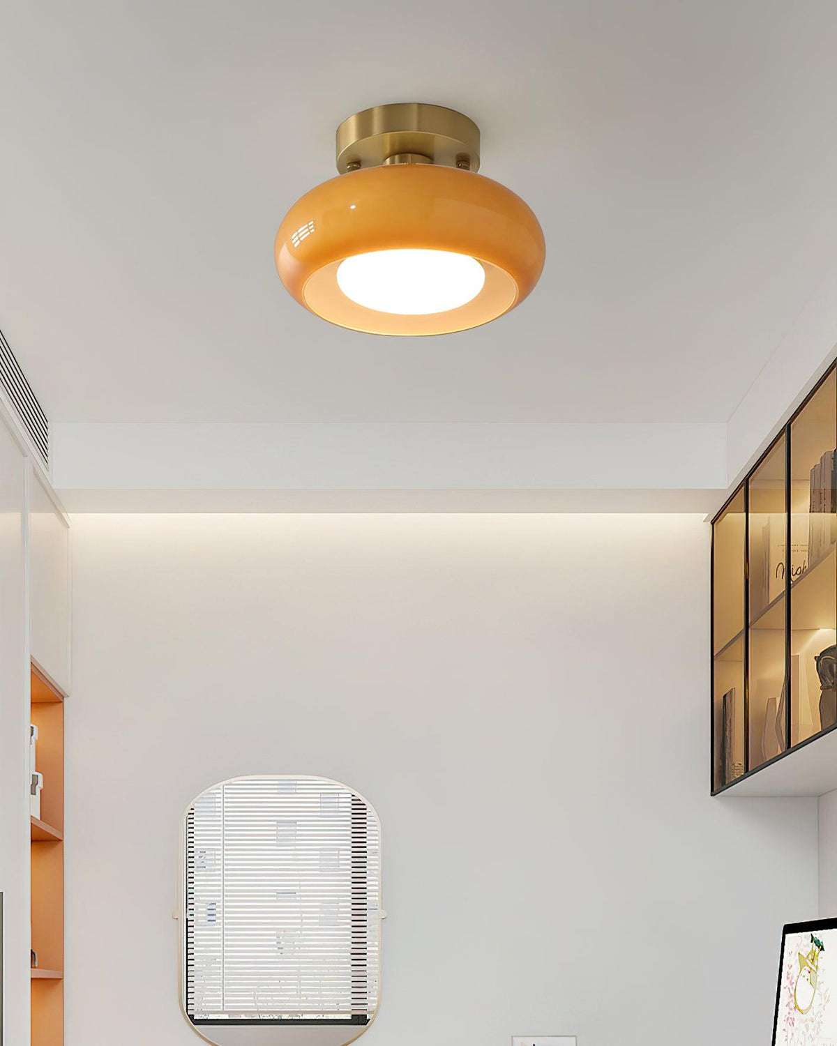 Aveline Glass Ceiling Light-Neutral Decor