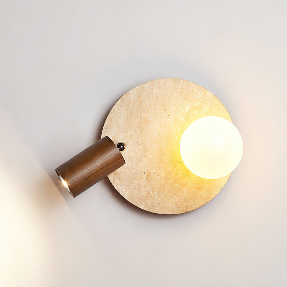 The two available models of the Luka Wall Lamp displayed together.