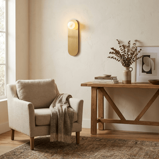 Sasso Spanish Alabaster Wall Sconce-Neutral Decor