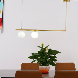 Solara Suspension en laiton linéaire satellite minimaliste