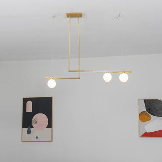 Solara Suspension en laiton linéaire satellite minimaliste