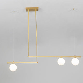 Solara Suspension en laiton linéaire satellite minimaliste