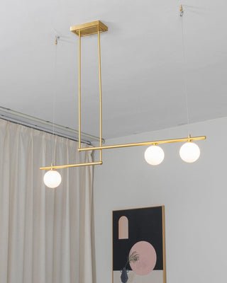 Solara Suspension en laiton linéaire satellite minimaliste