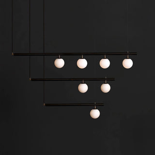Solara Suspension en laiton linéaire satellite minimaliste