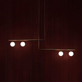 Solara Suspension en laiton linéaire satellite minimaliste