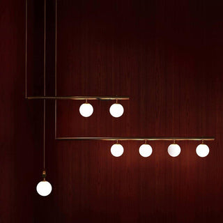 Solara Suspension en laiton linéaire satellite minimaliste