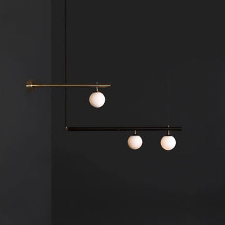 Solara Suspension en laiton linéaire satellite minimaliste