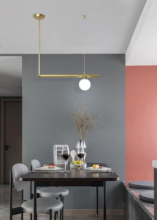 Solara Suspension en laiton linéaire satellite minimaliste