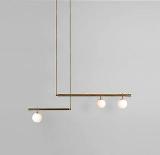 Solara Suspension en laiton linéaire satellite minimaliste