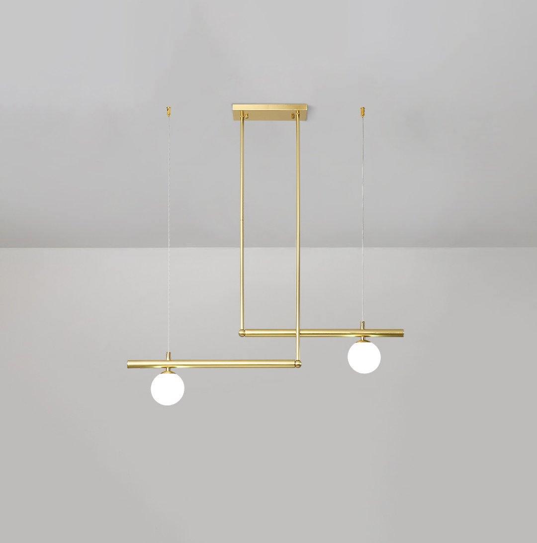 Ardise Suspension en laiton linéaire satellite minimaliste