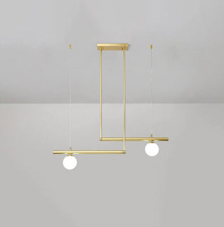 Solara Suspension en laiton linéaire satellite minimaliste