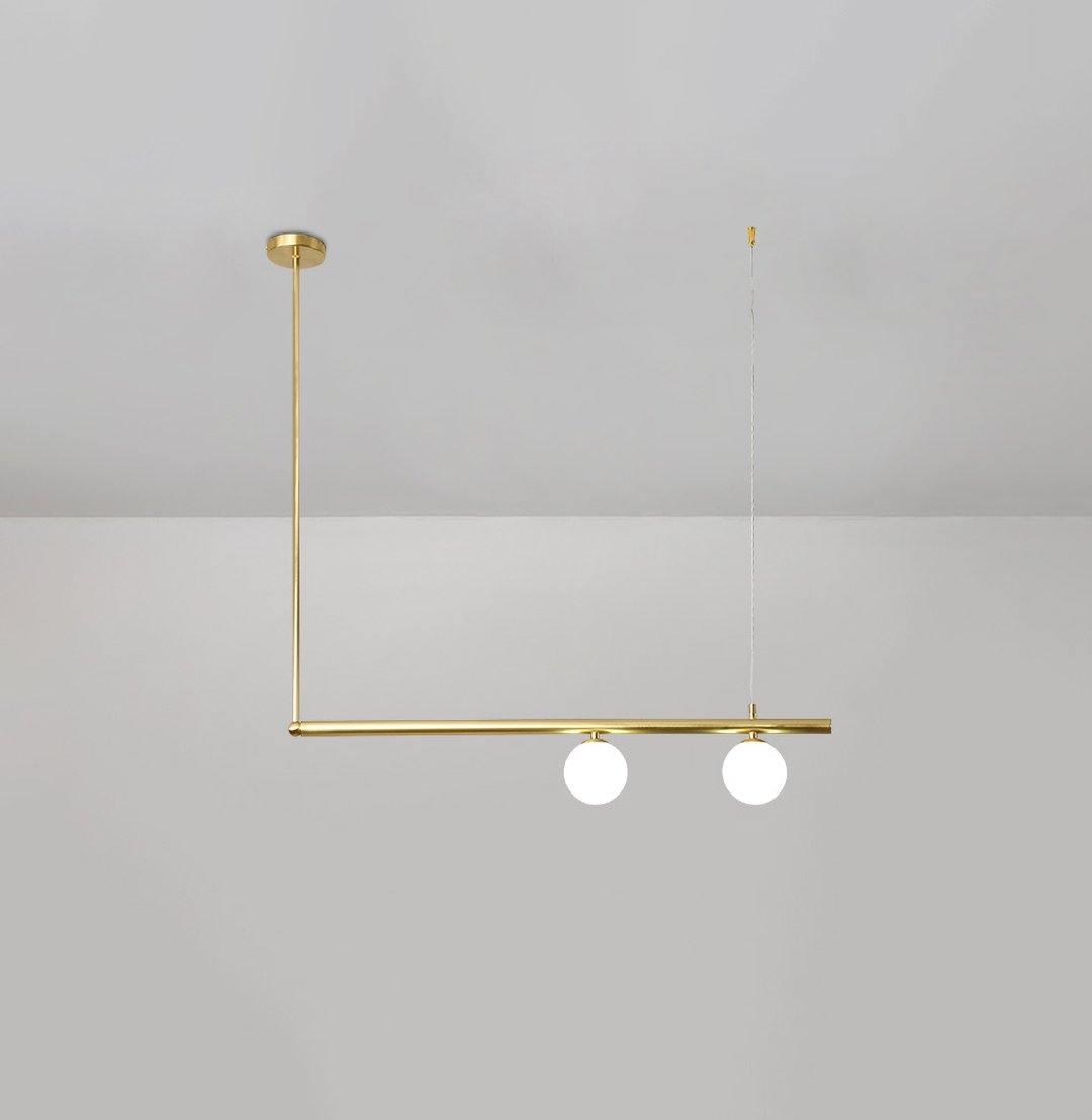 Ardise Suspension en laiton linéaire satellite minimaliste