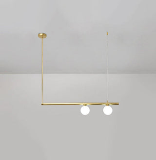 Solara Suspension en laiton linéaire satellite minimaliste
