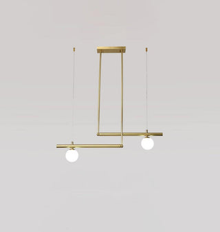 Solara Suspension en laiton linéaire satellite minimaliste