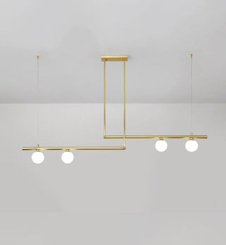 Solara Suspension en laiton linéaire satellite minimaliste