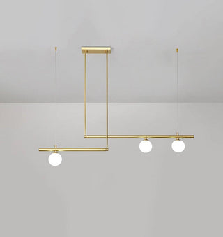 Solara Suspension en laiton linéaire satellite minimaliste